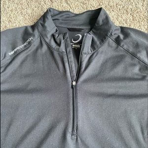 Zero Restriction Q-Zip Pullover Shirt XL Womens Black Sweatshirt Tour Series